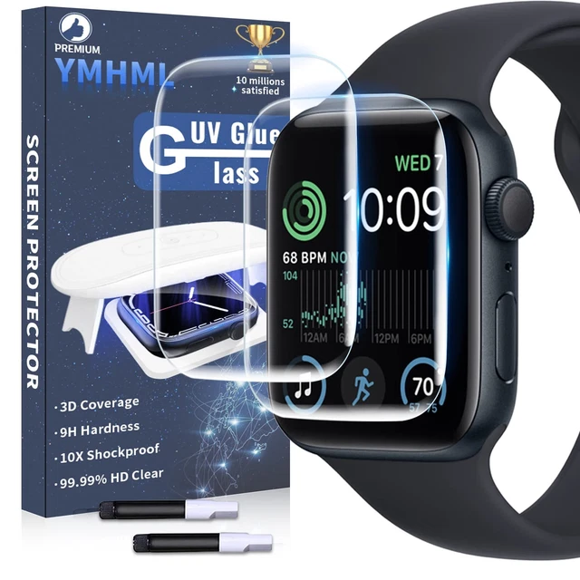 2 Pack Compatible Apple Watch SE Series 6/5/4 Screen Protector 44mm
