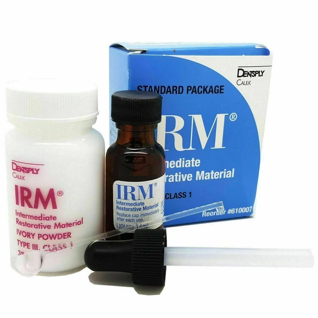 Ivoire Dentsply Irm Kit Poudre 38G + Liquide 14Ml Emballage Standard...