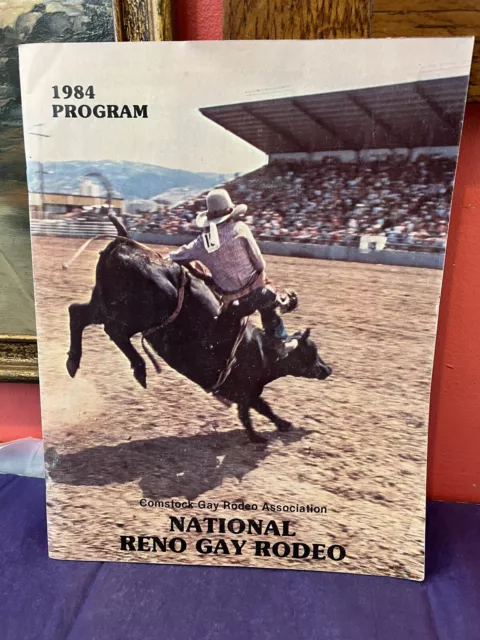 1984 Program Comstock Gay Rodeo Association National Reno Gay Rodeo