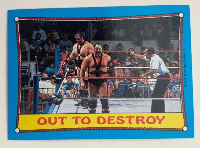 WWF WWE Topps 1987 - Demolition Out To Destroy Wrestling Trading Card 40