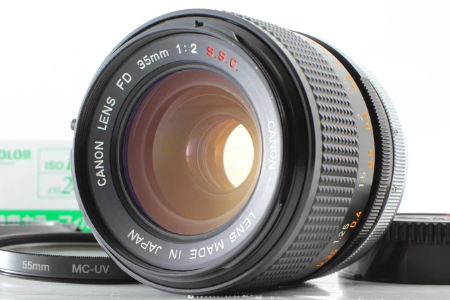 Concave "A" [ MINT+++ ]  Canon FD 35mm f/2 SSC S.S.C. MF Lens From JAPAN