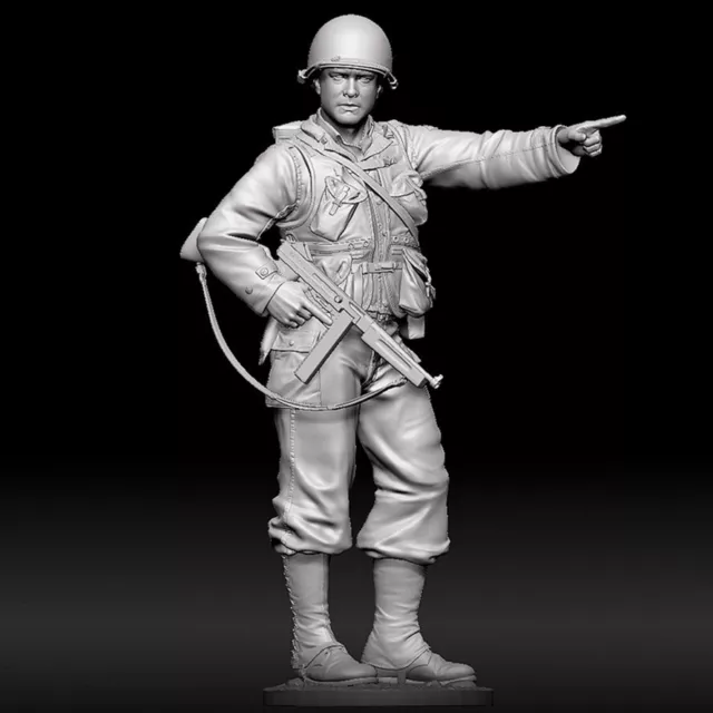 1:16 resin soldier 120mm figure model WW II US Army officer Unassembled