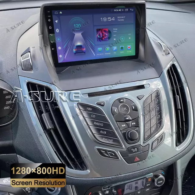Android 13 Car Stereo Radio Head Unit 2+32GB for Ford Escape Kuga 2013-2019 GPS