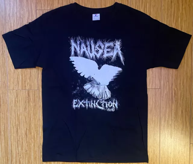 Nausea - Extinction T-SHIRT 90s NYC hardcore crust punk metal amebix discharge