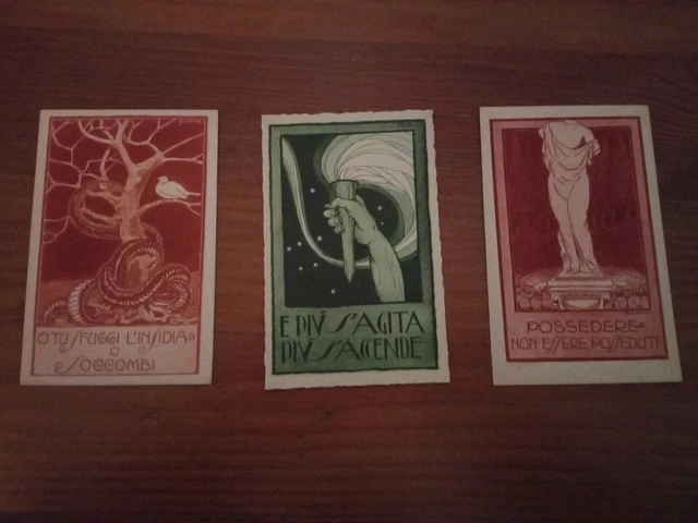 MASTROIANNI - Lotto di 3 Cartoline Originali d'Epoca Formato Piccolo