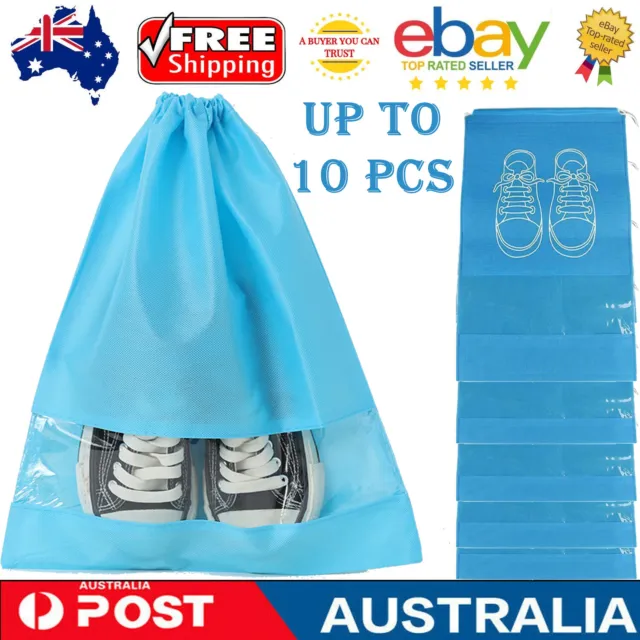 Portable Shoes Storage Bag Travel Pouch Drawstring Bags Non-woven Bag 1/5/10 PCS