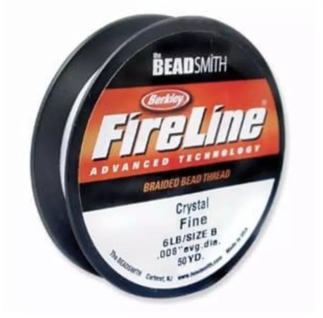 The Beadsmith Fireline 6lb Beading Smoke Thread 50 Yards