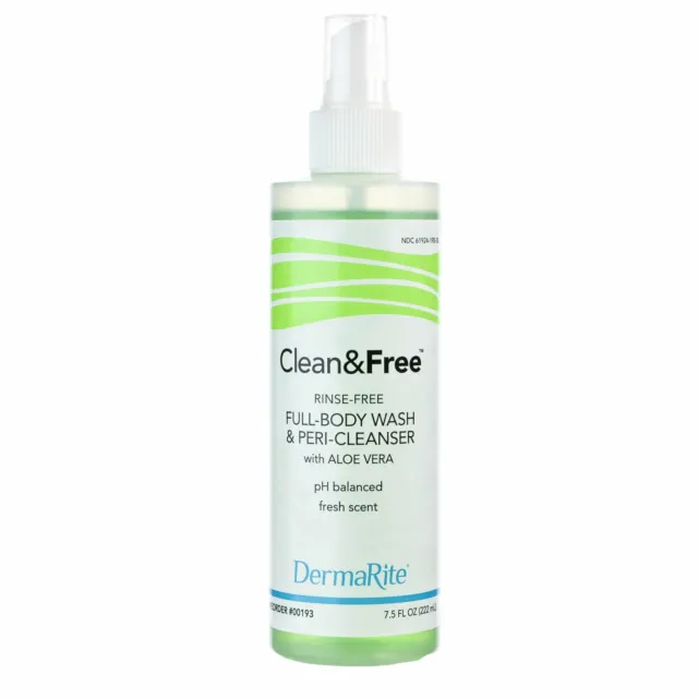Clean & Free Rinse-Free Shampoo&Body Wash Scented 7.5 oz. 00193 1 Each