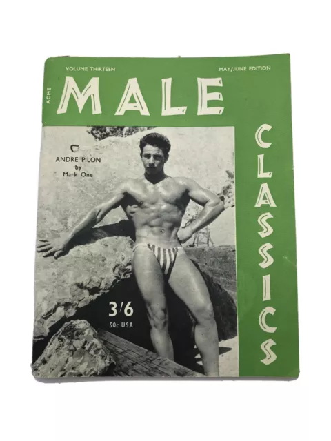MALE CLASSICS MAY/JUNE 1960 Edition Vol. 13 Gay Male Beefcake