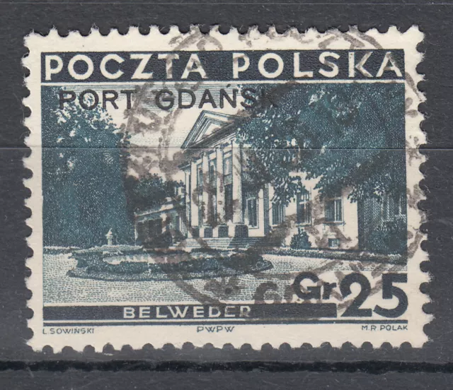 Hafen v. Danzig " Port Gdansk " Mi.31-Platte-I (28,3x21,3) gest.GDANSK 2 (2987)