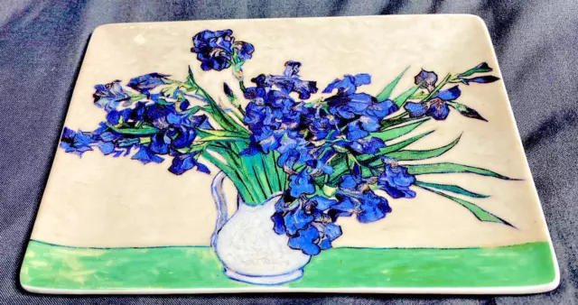 THE MET “Vincent Van Gogh Irises” 6” x 4” Porcelain Tray/Dish. New in Box.