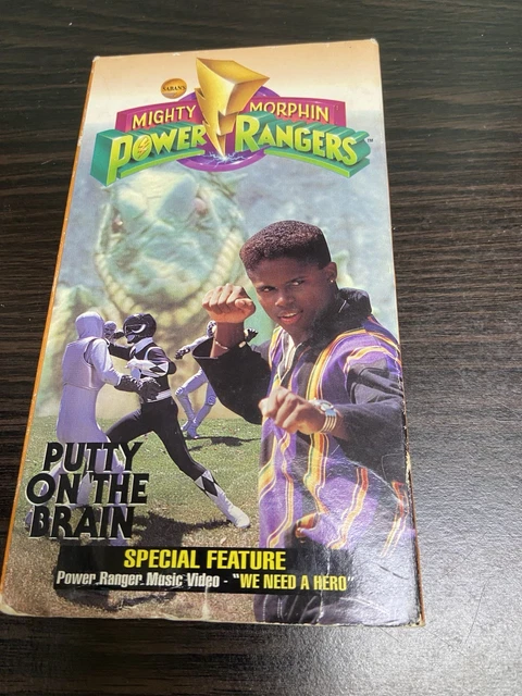 MIGHTY MORPHIN POWER Rangers Putty On The Brain VHS-Special Music Video ...
