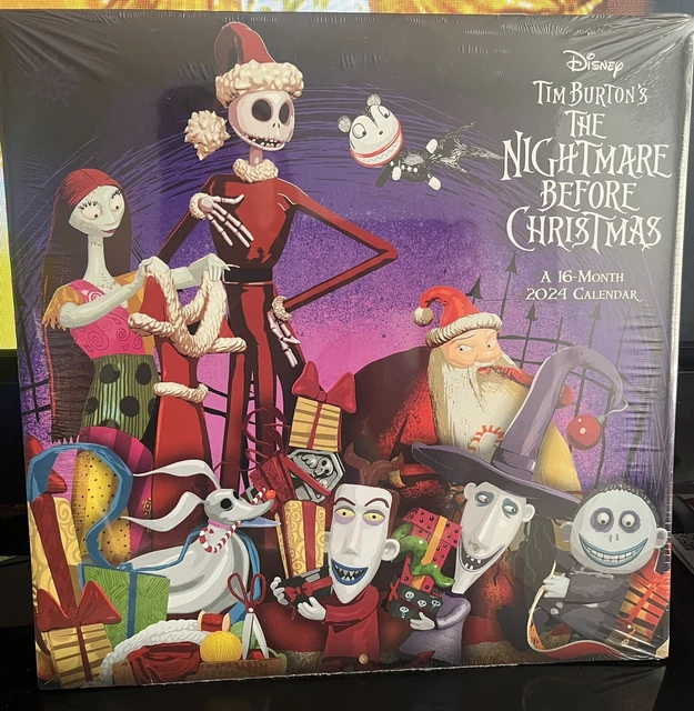 DISNEY TIM BURTON'S The Nightmare Before Christmas 2024 Wall Calendar