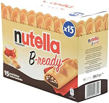 LOT DE 3 - NUTELLA - B-READY Gaufrettes fourrées pâte à tartiner - boite de 15 g