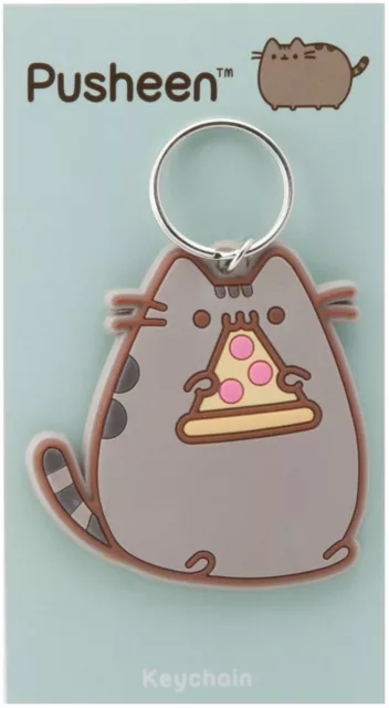 Pusheen Pizza Rubber Keychain Porte-Clé De Gomme Pyramid International