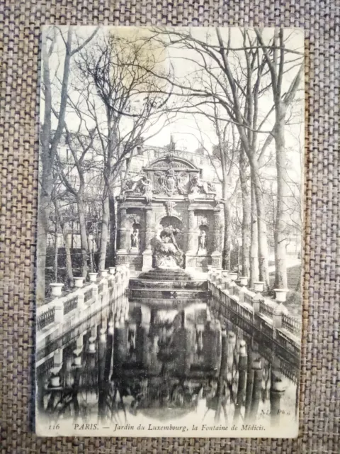Cpa Paris Jardin Du Luxembourg La Fontaine De Medicis