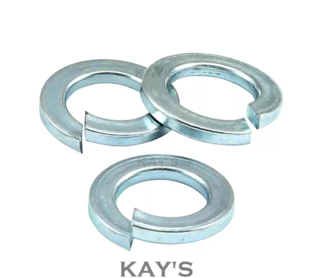 Unf Unc Imperial Spring Washers Rectangular 1/4 5/16 3/8 7/16 1/2 5/8" Zinc