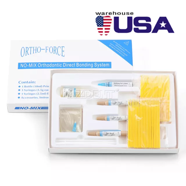 Resina de Sistema de Unión Directa Adhesiva Dental de Ortodoncia Adhesive+Brush