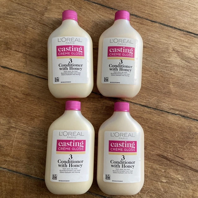 L’OREAL PARIS CASTING Creme Gloss Conditioner with Honey 4 x 60ml £19. ...