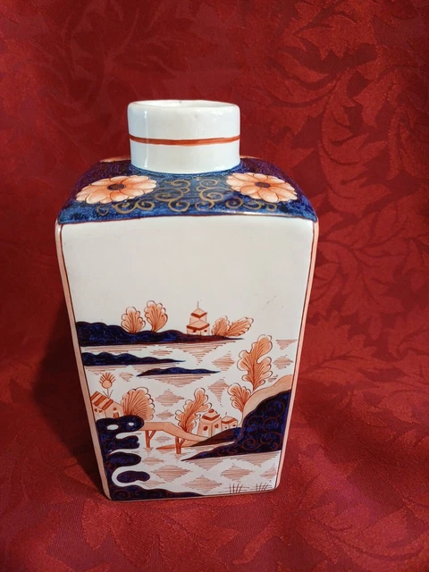 Antique Dutch Delft Pieter Kocx Imari Tea Caddy 2