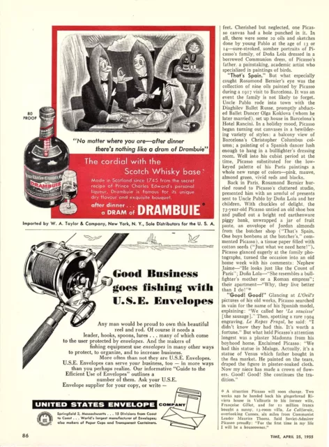 1955 Print ad Drambuie Scotch Whisky/United States Envelopes/Hauserman