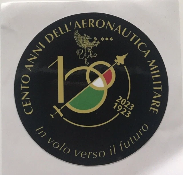ADESIVO "Cento anni dell'Aeronautica Militare 1923/2023 In volo verso il futuro
