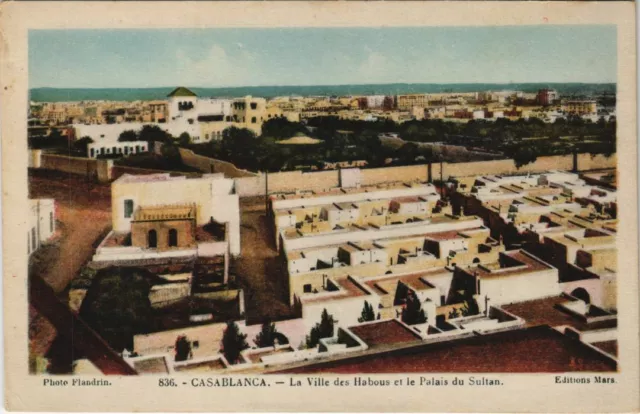 CPA AK MAROC CASABLANCA City of Habous and Palace of the Flanders Sultan (37736)