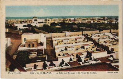 CPA AK MAROC CASABLANCA Ville des Habous et Palais du Sultan Flandrin (37736)