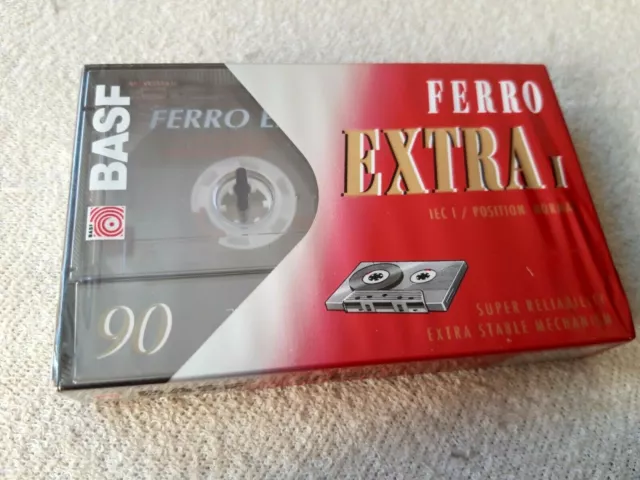 BASF FERRO EXTRA I 90 - CASSETTE BLANK new SEALED 1993 - tape made in Germany