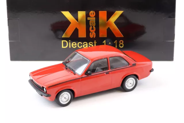 1:18 KK-Scale Opel Kadett C Junior 1976 Rouge/Noir