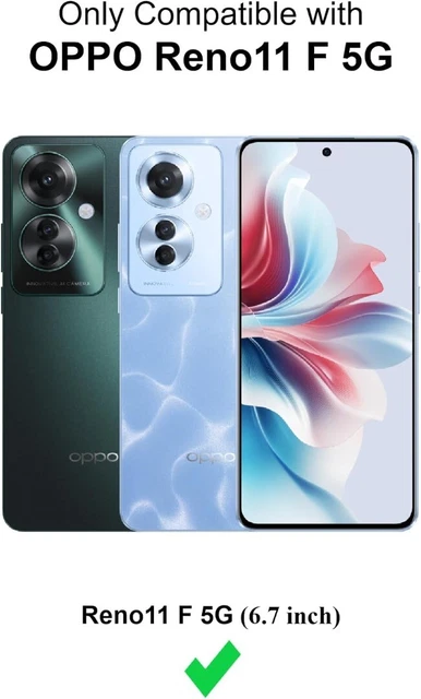 Custodia Oppo Reno11 F 5g Militare BORYA Cover Per Oppo Reno11 F 5G (Reno 11F), Antiurto Silicone PC Custodia Robusta Nera
