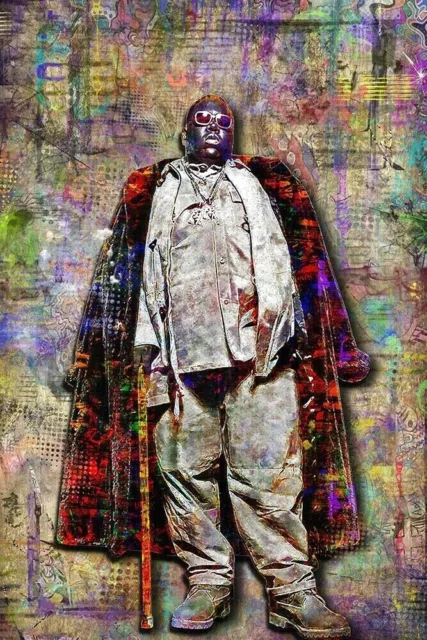 Notorious B.I.G. 20x30in Poster BIGGIE SMALLS Print Biggie Art Free Shipping US