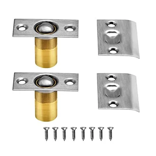Adjustable Cabinet/closet/door Large Ball Catch/latch With Strike Plate & Screws