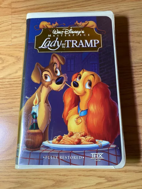 Walt Disneys Lady and the Tramp VHS  1998 Masterpiece Collection Edition