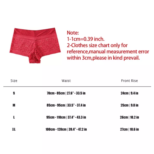 WOMEN SEXY LACE Knickers Briefs Seamless Boxer Shorts Ladies Underwear ...