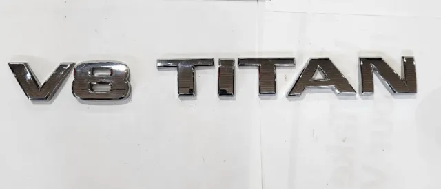 2004-2015 Nissan Titan V8 TITAN Door Badges Emblems