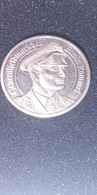2. WELTKRIEG: SAMMLER-MÜNZE Generalfeldmarschall Erwin Rommel ...