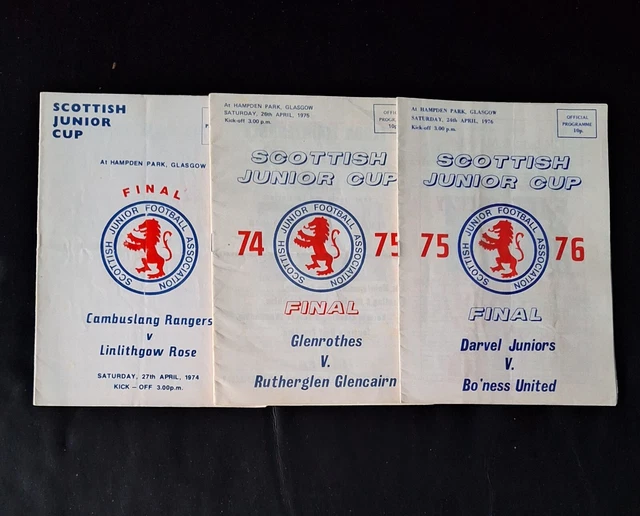 JOB LOT FOOTBALL programmes Scottish x3{final} £4.99 PicClick UK