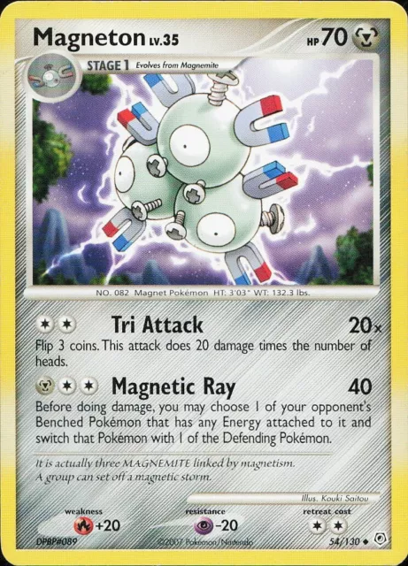 Magneton - 54/130 Diamant & Perle gespielt - Pokémonkarte