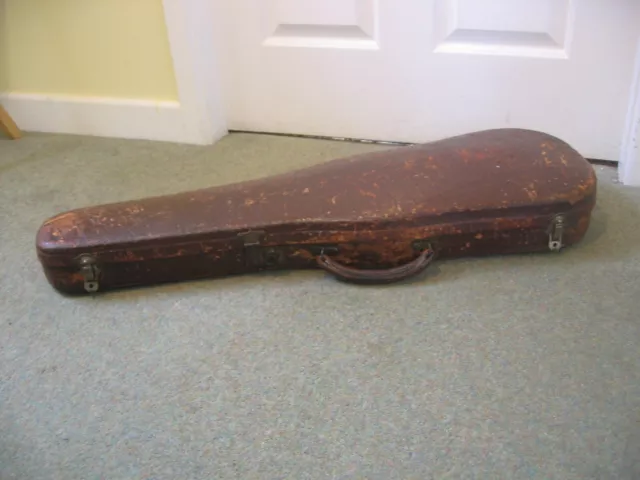 Vintage Violin Fiddle Hard Shell Case - A E Smith Hunter Street Sydney Australia