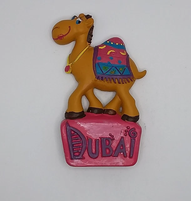 Magnete Calamita Resina Frigo  Souvenir Fridge Magnet Dubai Emirati Arabi Uniti
