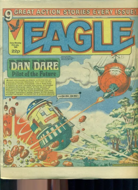 EAGLE weekly British comic book July 21 1984 VG+