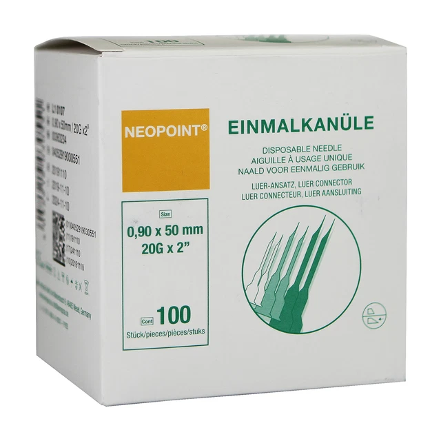 NEOPOINT® Injektionskanülen 0,90 x 50 mm 100 Stück