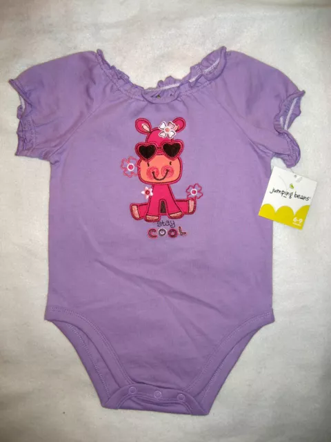 Infant Girls Jumping Beans One Piece Lilac Knit Romper - Size 6-9 mo. - NWT