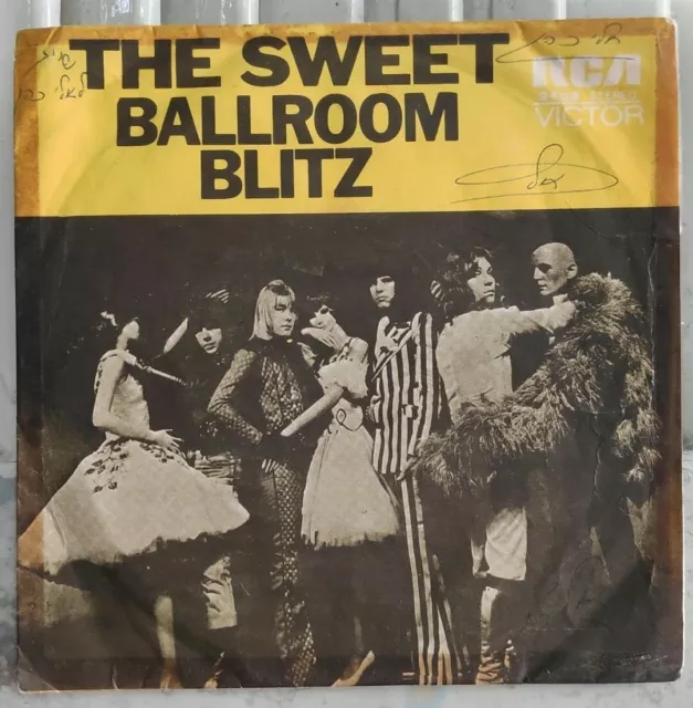 The Sweet - Ballroom Blitz Rare Israel 7" 45 Unique PS