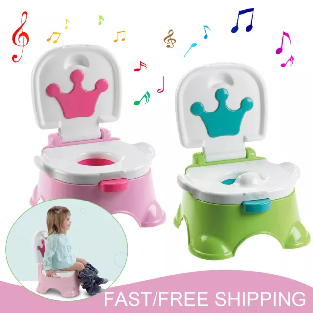 Musical 3 In 1 Baby Toddler Kids Training Potty Toilet Music Training Seat UK