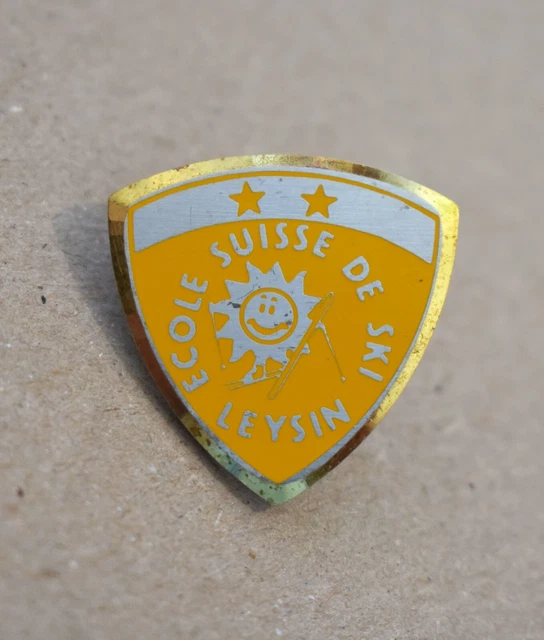 insigne ESF bouquetin médaille épingle broche SKI logo badge