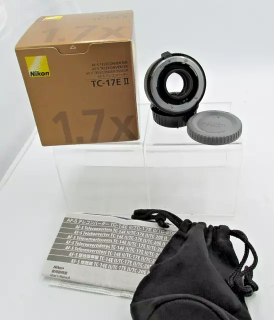 Teleconvertidor Nikon AFS TC-17E II 1.7X con bolsa de instrucciones en caja #P60474