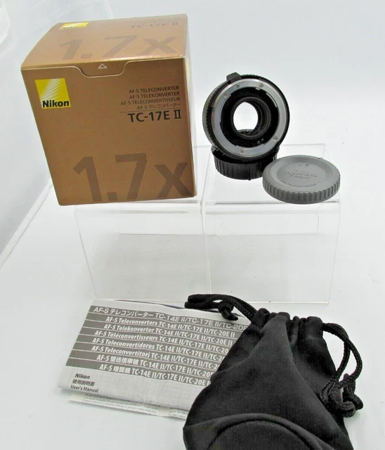 Teleconvertidor Nikon AFS TC-17E II 1.7X con bolsa de instrucciones en caja #P60474
