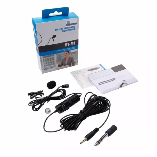 BOYA BY-M1 Audio 3.5mm Lavalier Microphone for Canon Nikon Sony DSLR iPhone